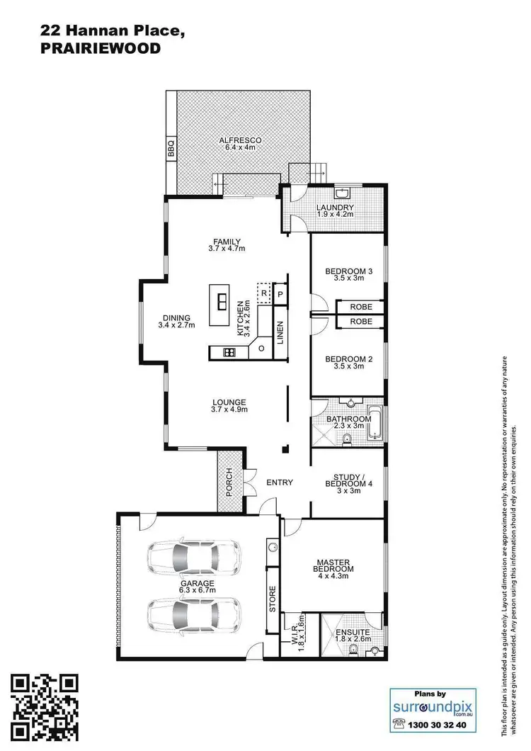 Floorplan of Homely house listing, 22 Hannan Place, Prairiewood NSW 2176