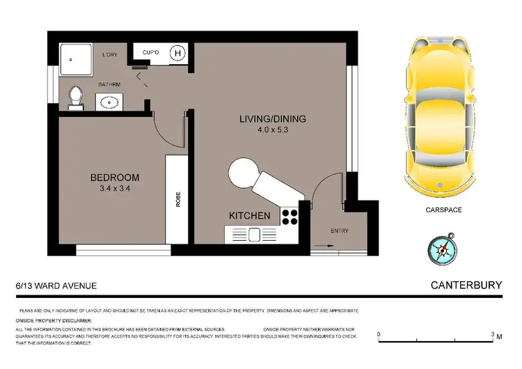 Floorplan of Homely apartment listing, 6/13 Ward Avenue, Canterbury NSW 2193