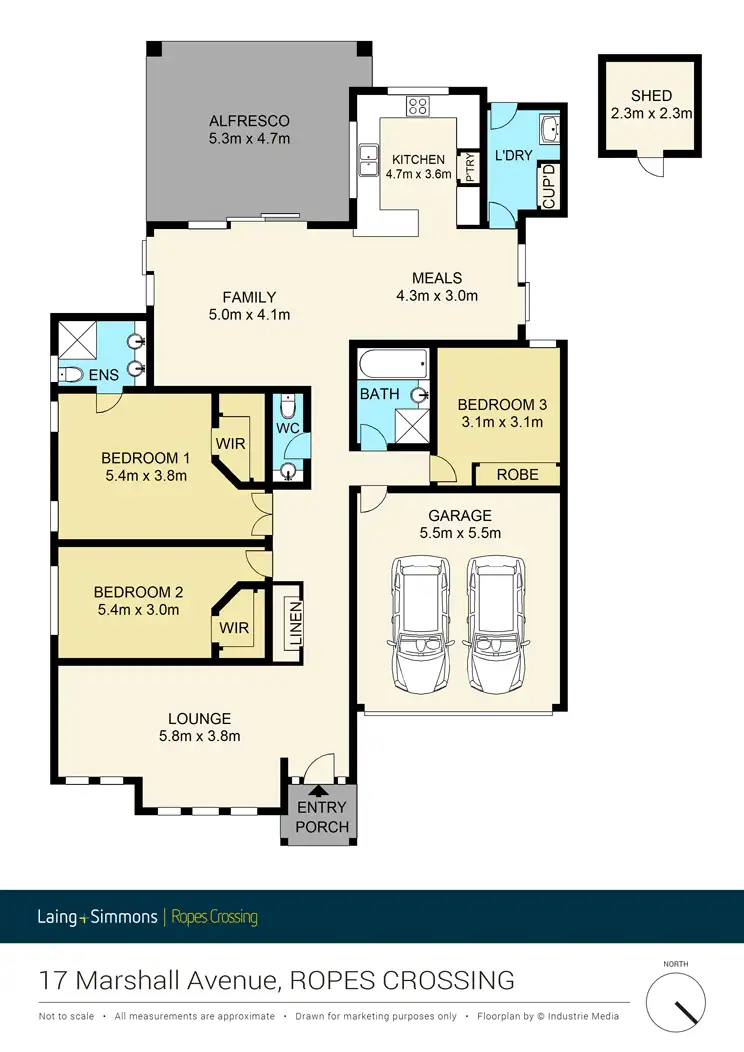 Floorplan of Homely house listing, 17 Marshall Avenue, Ropes Crossing NSW 2760
