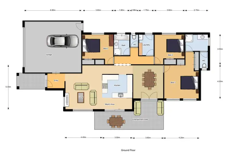 Floorplan of Homely house listing, 4/4 Indigo Green, Albury NSW 2640