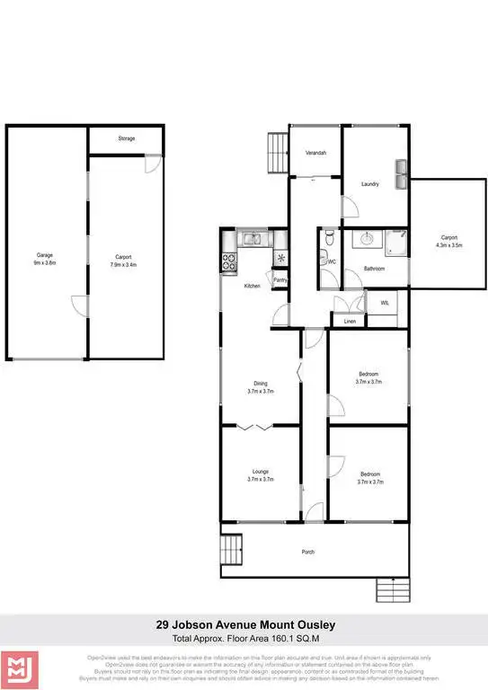 Floorplan of Homely house listing, 29 Jobson Avenue, Mount Ousley NSW 2519