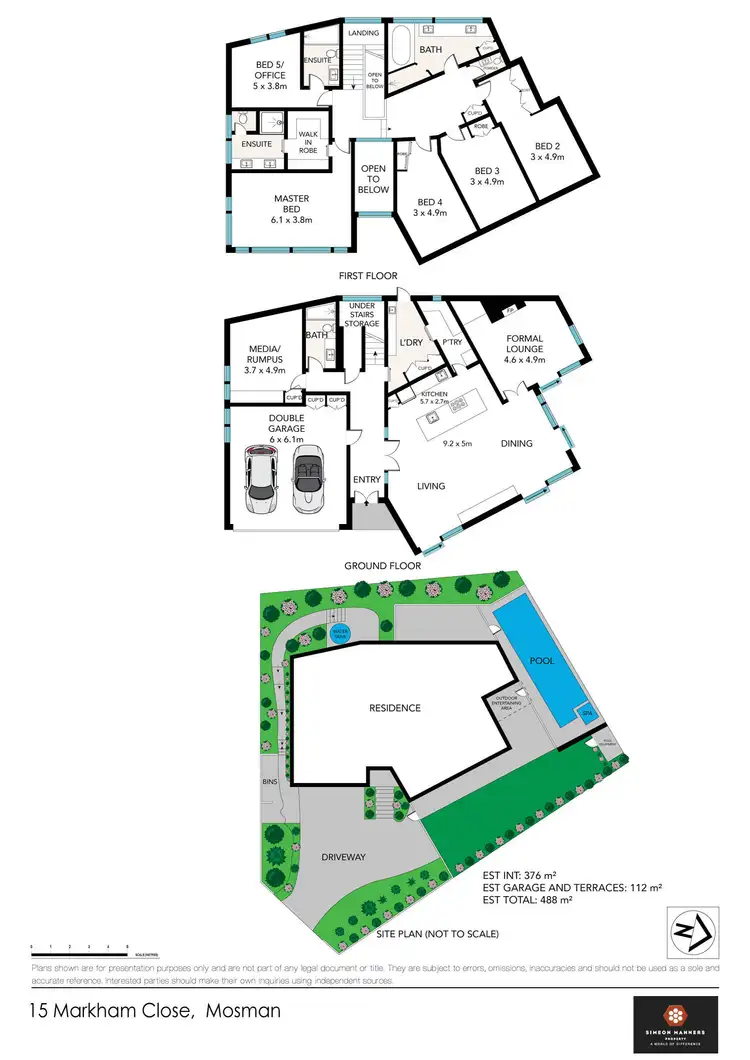 Floorplan of Homely house listing, 15 Markham Close, Mosman NSW 2088