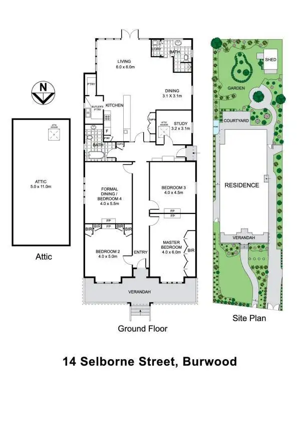 Floorplan of Homely house listing, 14 Selborne Street, Burwood NSW 2134