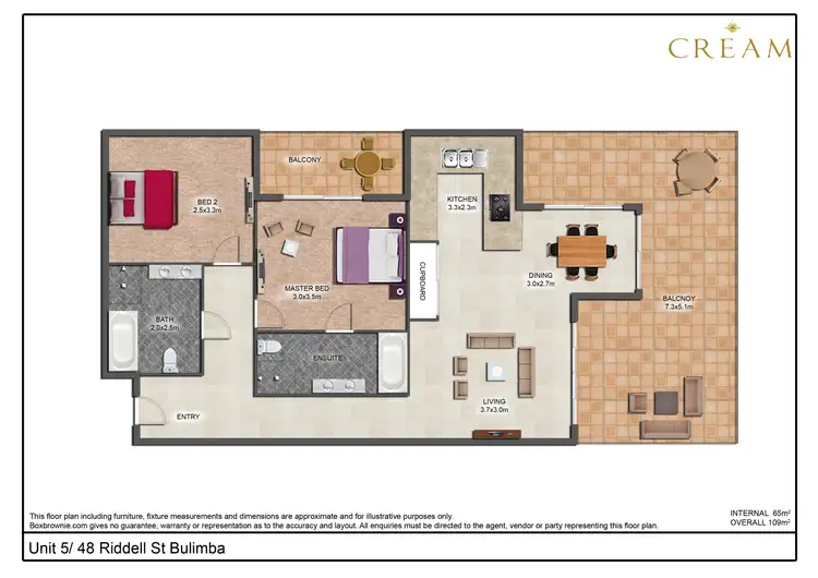Floorplan of Homely unit listing, 5/48 Riddell Street, Bulimba QLD 4171