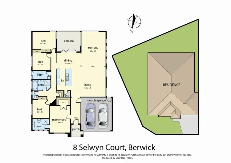 Floorplan of Homely house listing, 8 Selwyn Court, Berwick VIC 3806