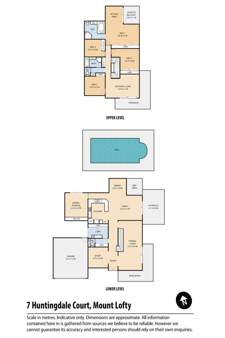 Floorplan of Homely house listing, 7 Huntingdale Court, Mount Lofty QLD 4350