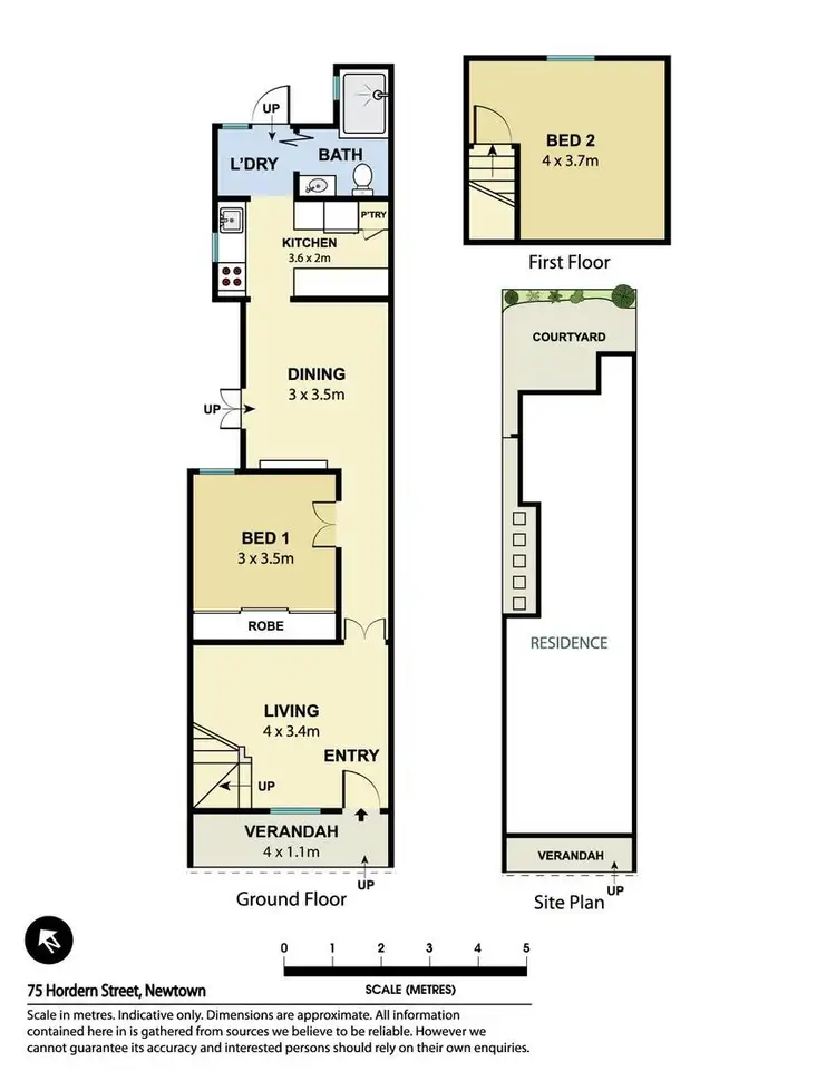 Floorplan of Homely house listing, 75 Hordern Street, Newtown NSW 2042