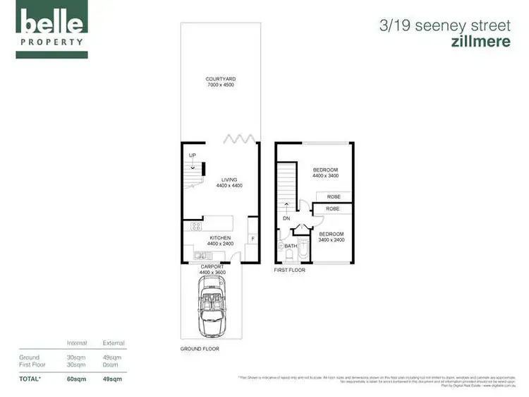 Floorplan of Homely unit listing, Unit 3/19 Seeney Street, Zillmere QLD 4034