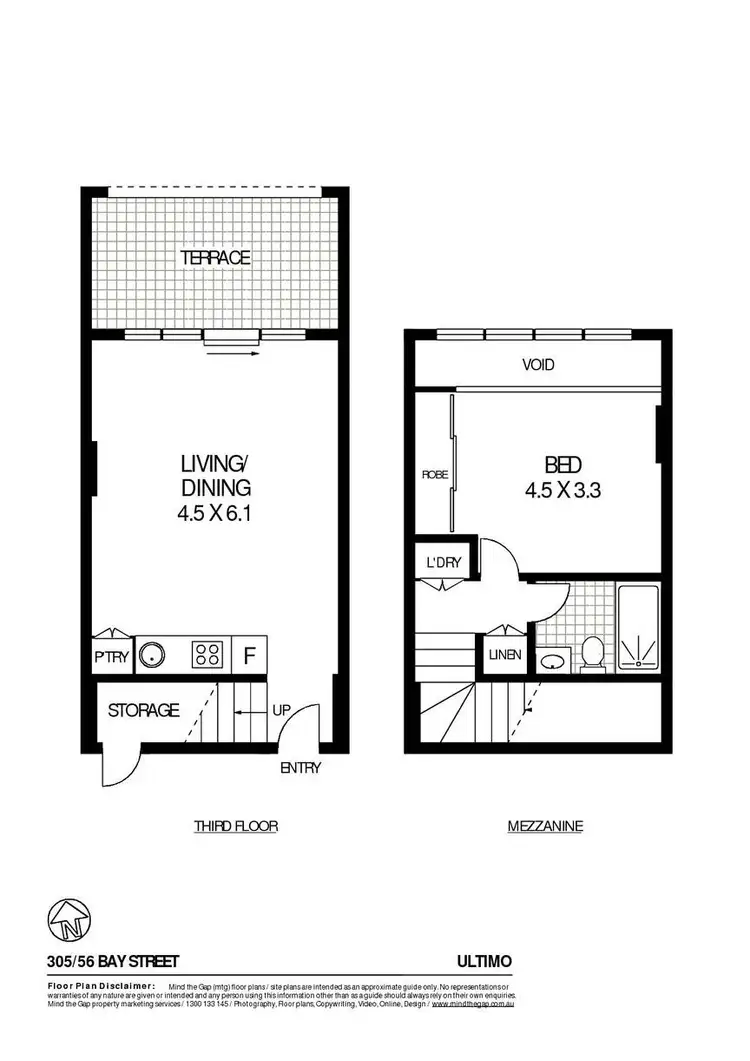 Floorplan of Homely apartment listing, 305/56 Bay Street, Ultimo NSW 2007