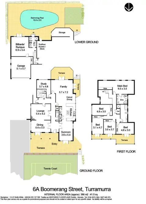 Floorplan of Homely house listing, 6A Boomerang Street, Turramurra NSW 2074