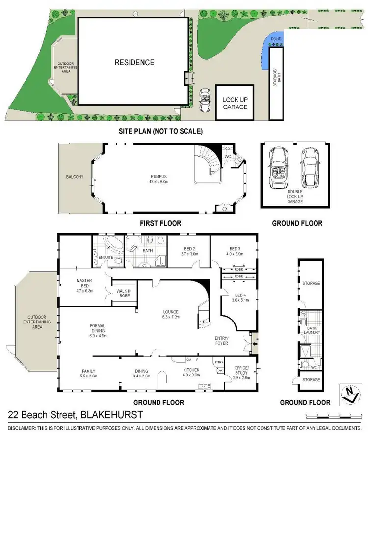 Floorplan of Homely house listing, 22 Beach Street, Blakehurst NSW 2221