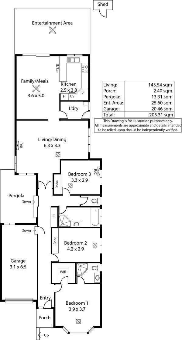 Floorplan of Homely house listing, 135A Penfold Road, Wattle Park SA 5066