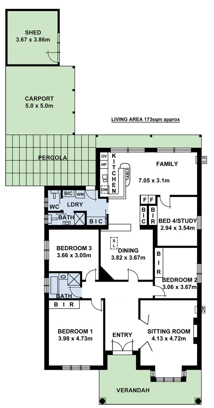 Floorplan of Homely house listing, 59 Seafield Avenue, Kingswood SA 5062