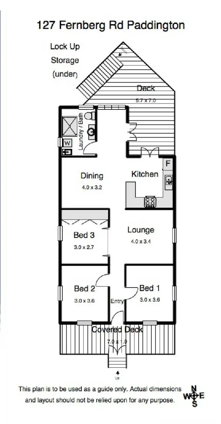 Floorplan of Homely house listing, 127 Fernberg Road, Paddington QLD 4064
