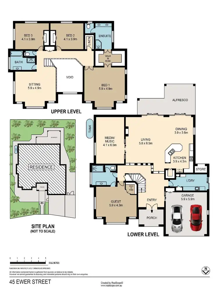 Floorplan of Homely house listing, 45 Ewer Street, Carindale QLD 4152