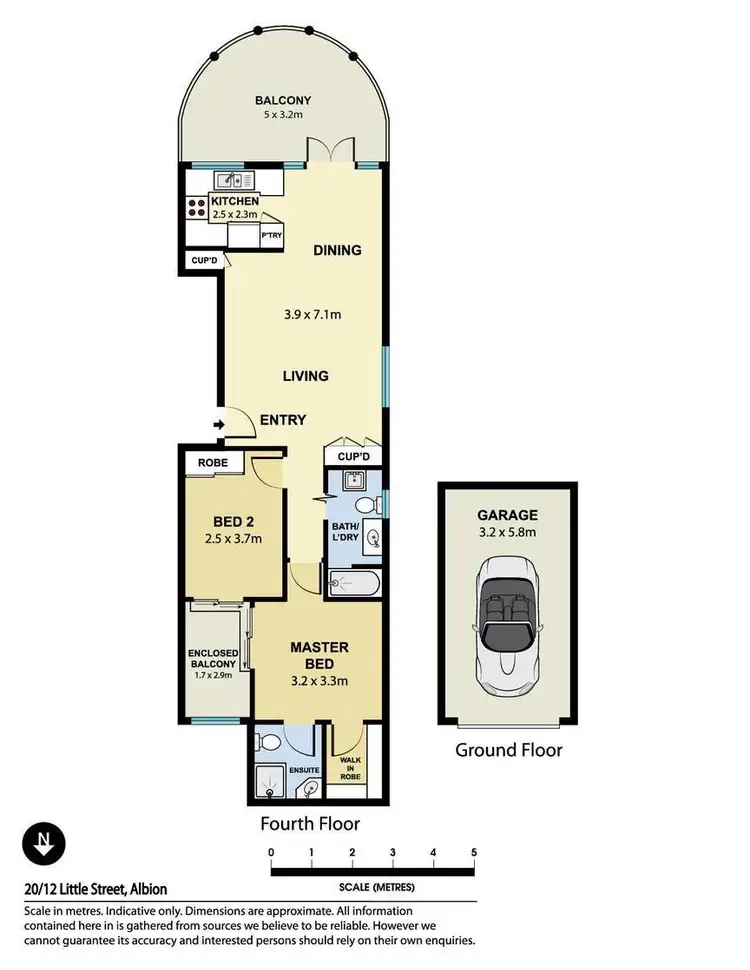 Floorplan of Homely unit listing, 20/12 Little Street, Albion QLD 4010