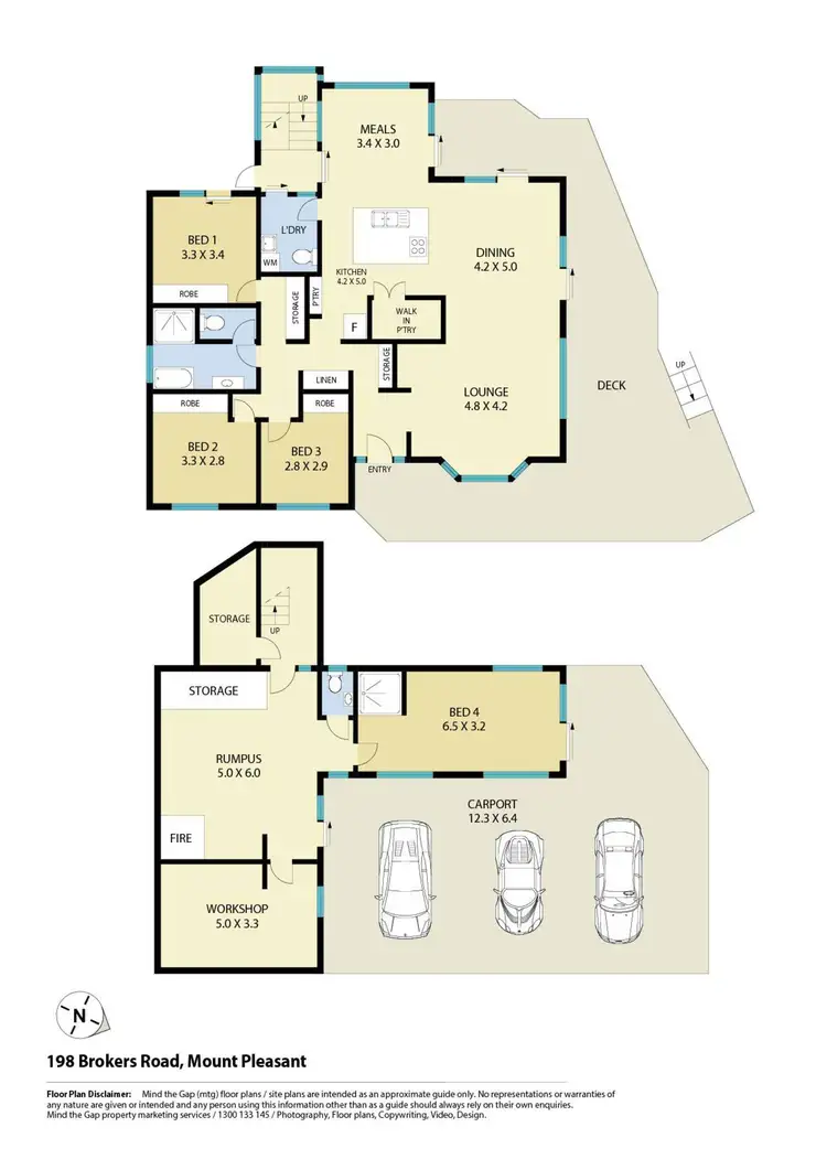 Floorplan of Homely house listing, 198 Brokers Road, Mount Pleasant NSW 2519
