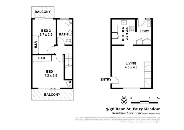 Floorplan of Homely unit listing, 5/38 Rann Street, Fairy Meadow NSW 2519