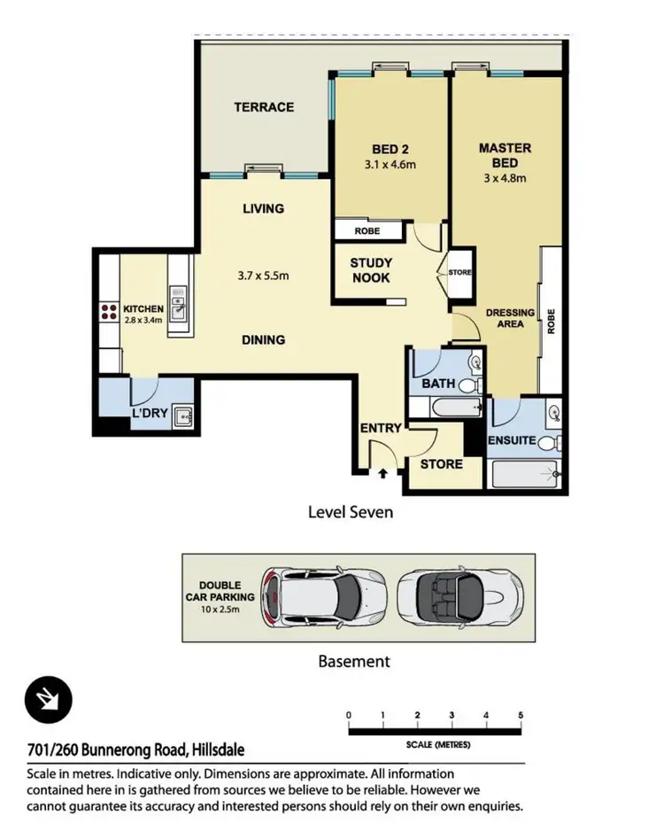 Floorplan of Homely apartment listing, Unit 701/260 Bunnerong Road, Hillsdale NSW 2036