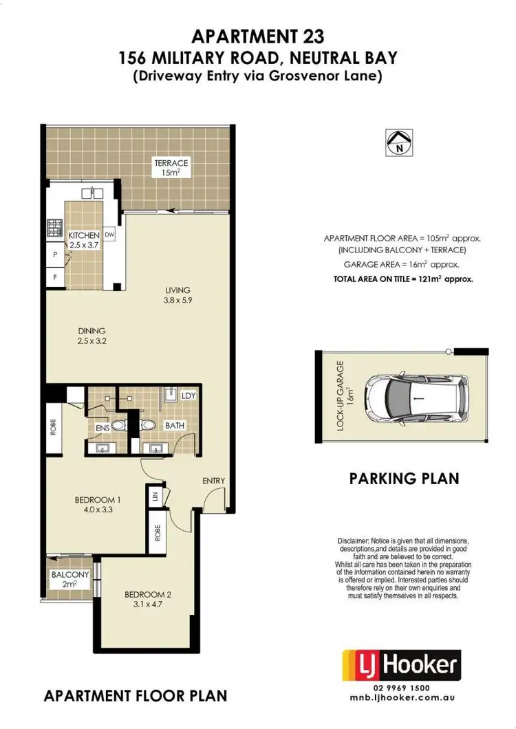 Floorplan of Homely unit listing, 23/156 Military Road, Neutral Bay NSW 2089