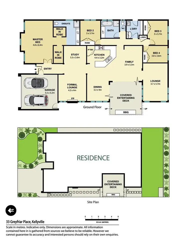 Floorplan of Homely house listing, 33 Greyfriar Place, Kellyville NSW 2155