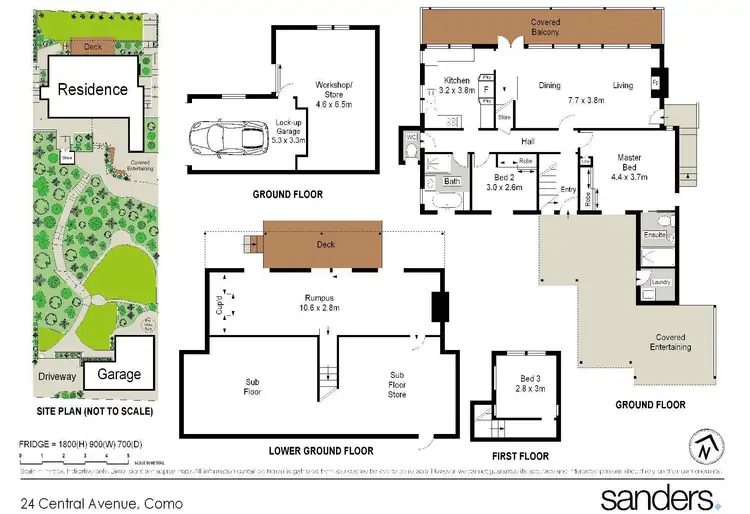 Floorplan of Homely house listing, 24 Central Avenue, Como NSW 2226