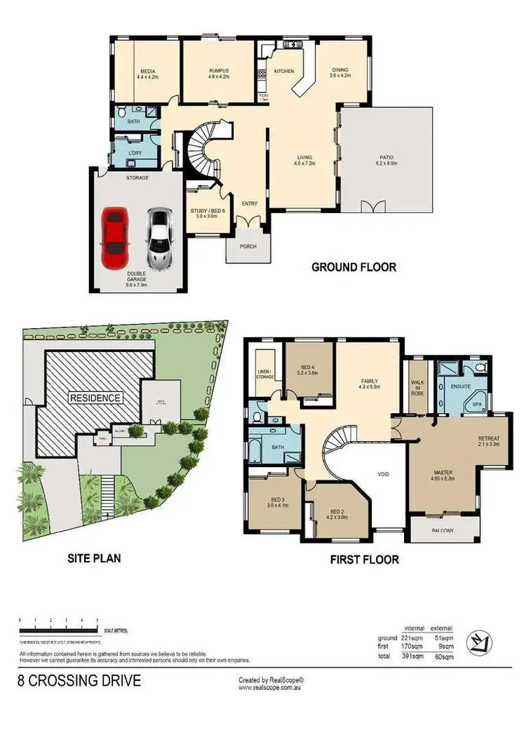 Floorplan of Homely house listing, 8 Crossing Drive, Eatons Hill QLD 4037