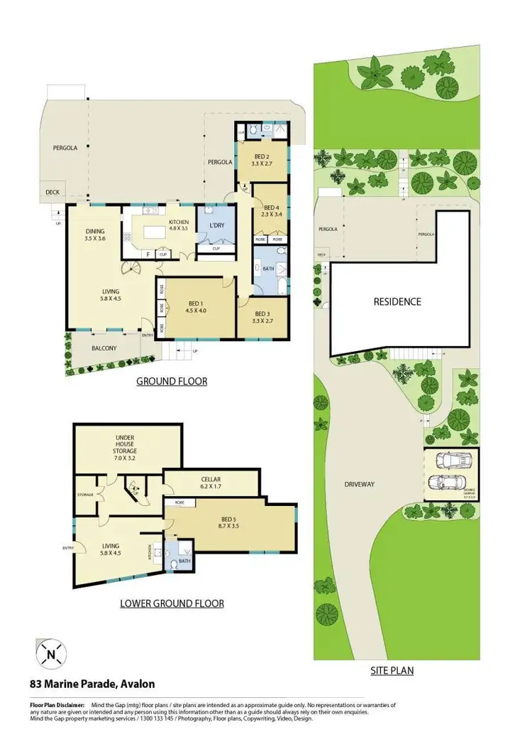 Floorplan of Homely house listing, 83 Marine Parade, Avalon Beach NSW 2107