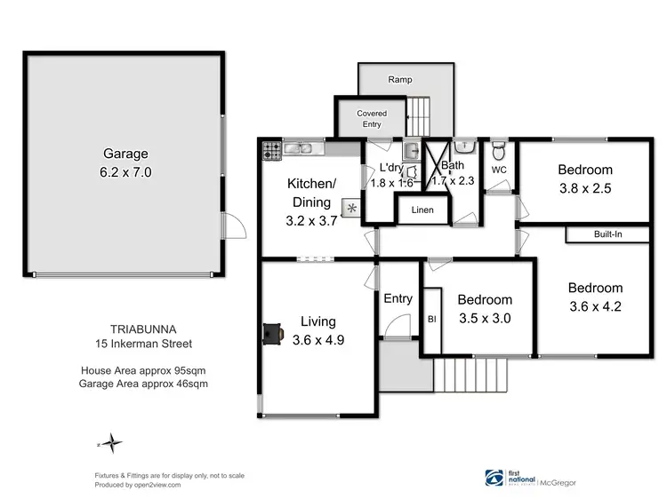 Floorplan of Homely house listing, 15 Inkerman Street, Triabunna TAS 7190