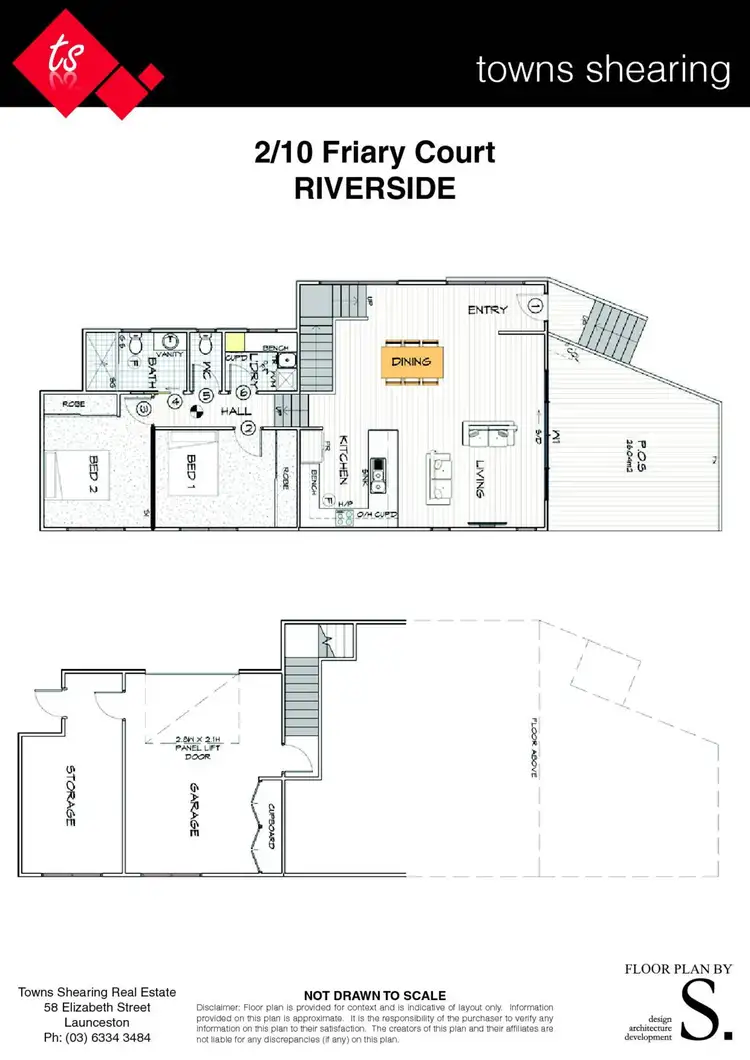 Floorplan of Homely unit listing, 2/10 Friary Court, Riverside TAS 7250