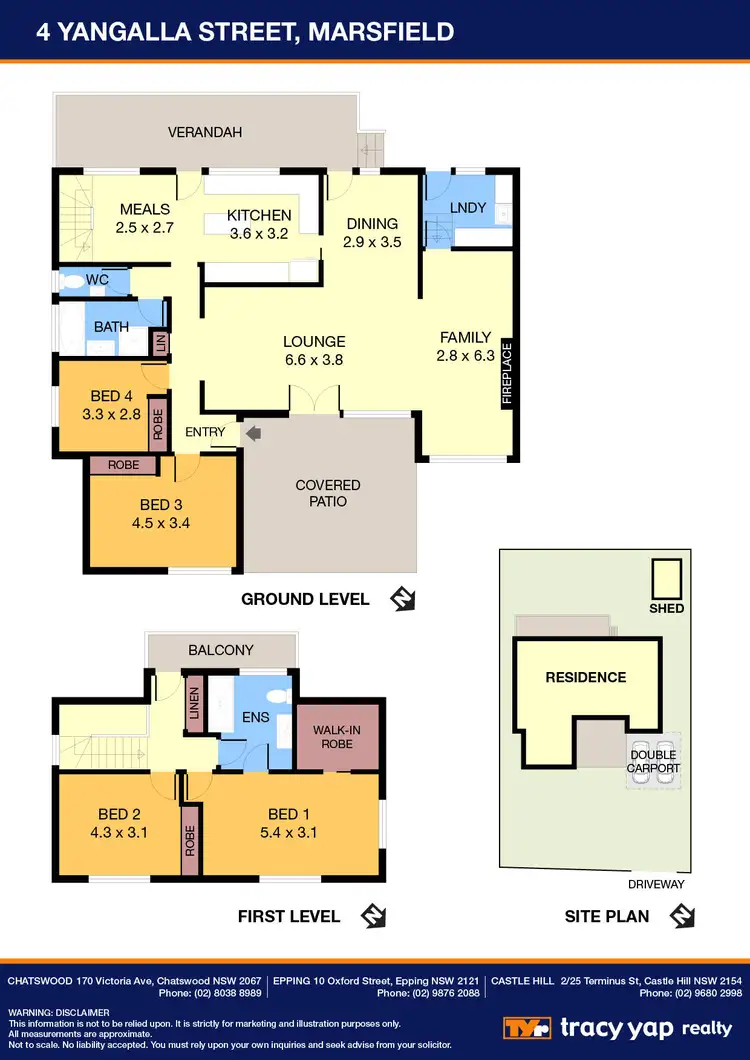 Floorplan of Homely house listing, 4 Yangalla Street, Marsfield NSW 2122