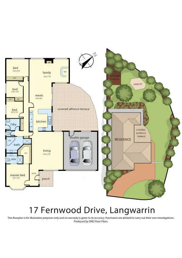Floorplan of Homely house listing, 17 Fernwood Drive, Langwarrin VIC 3910