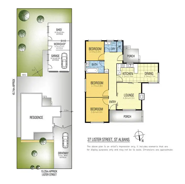 Floorplan of Homely house listing, 27 Lister Street, St Albans VIC 3021