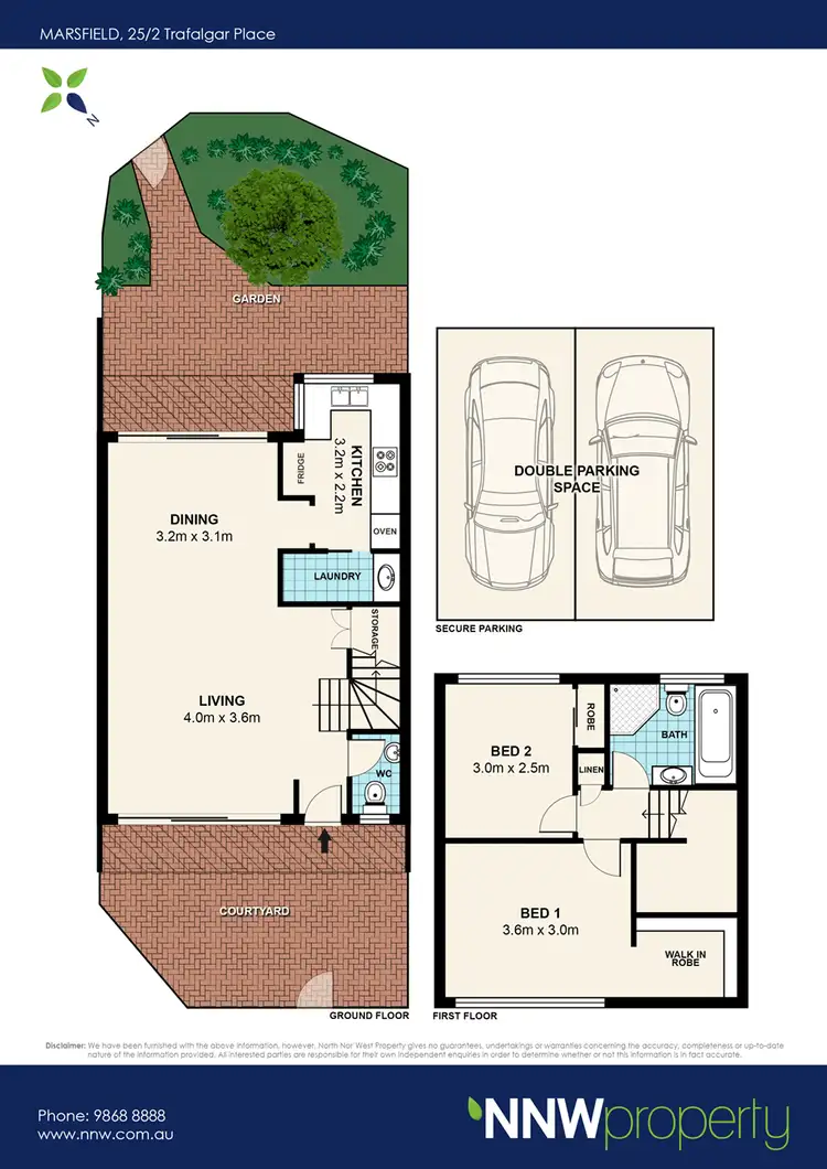 Floorplan of Homely townhouse listing, 25/2 Trafalgar Place, Marsfield NSW 2122