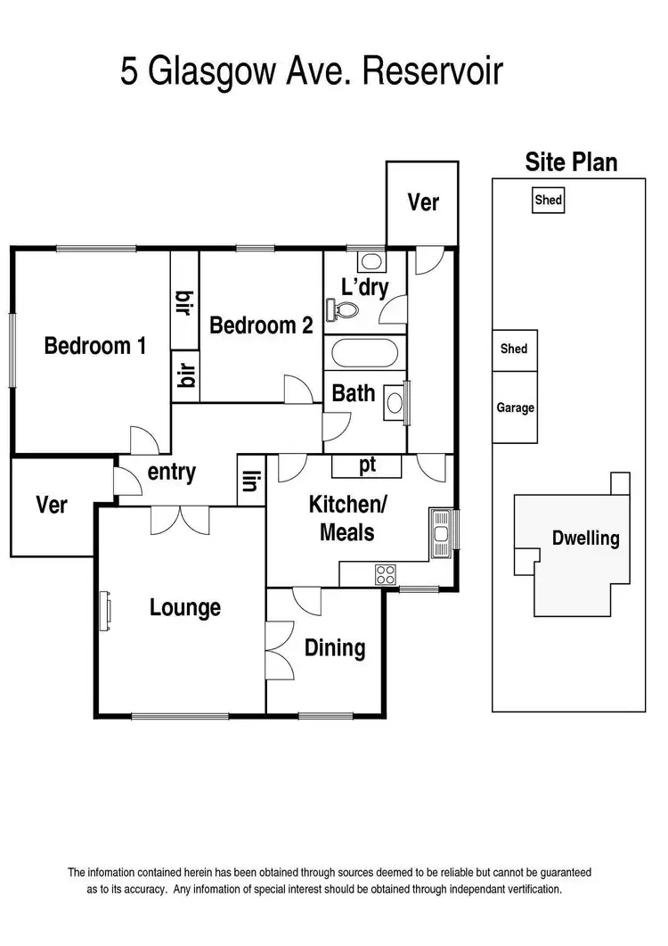 Floorplan of Homely house listing, 5 Glasgow Avenue, Reservoir VIC 3073