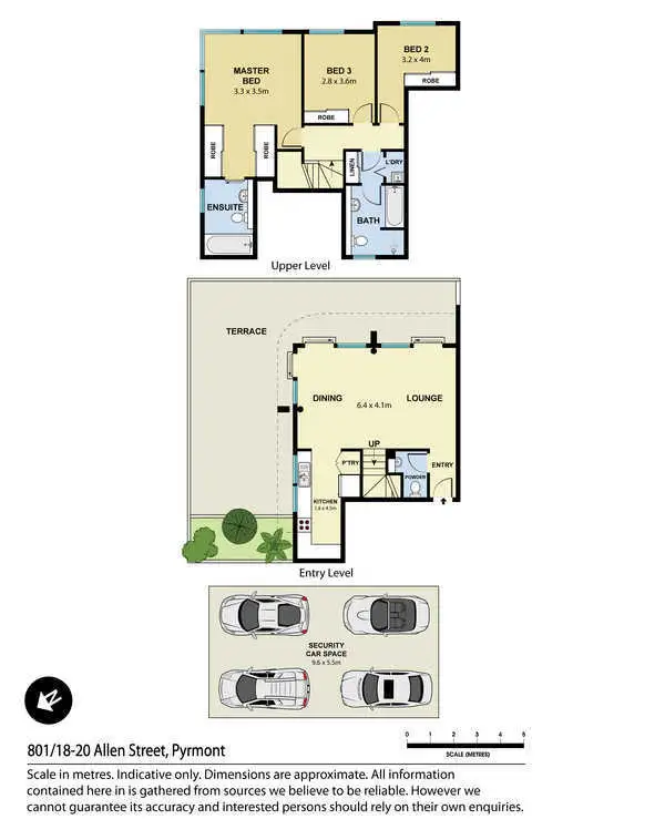 Floorplan of Homely apartment listing, 801/18-20 Allen Street, Pyrmont NSW 2009