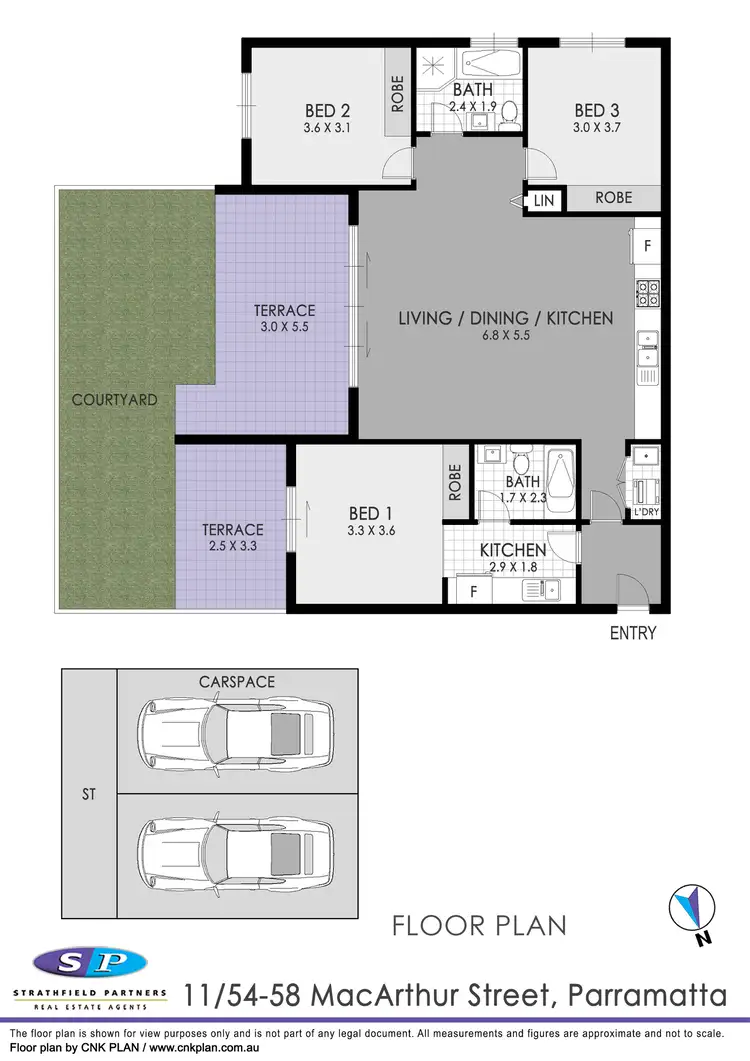 Floorplan of Homely apartment listing, 11/54-58 MacArthur Street, Parramatta NSW 2150