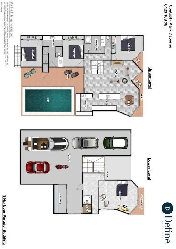 Floorplan of Homely house listing, 8 Harbour Parade, Buddina QLD 4575