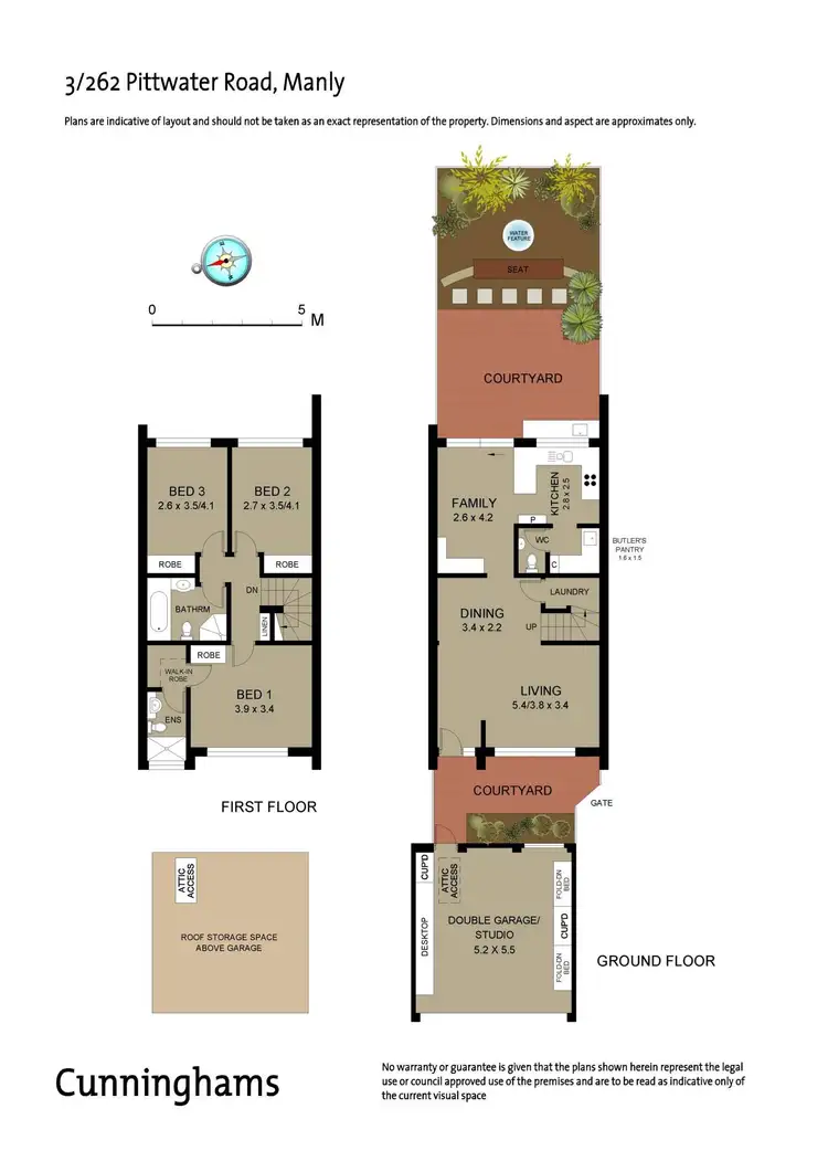Floorplan of Homely townhouse listing, 3/262 Pittwater Road, Manly NSW 2095