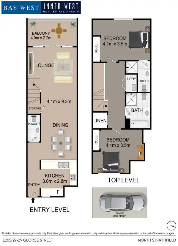 Floorplan of Homely apartment listing, E205/27-29 George Street, North Strathfield NSW 2137