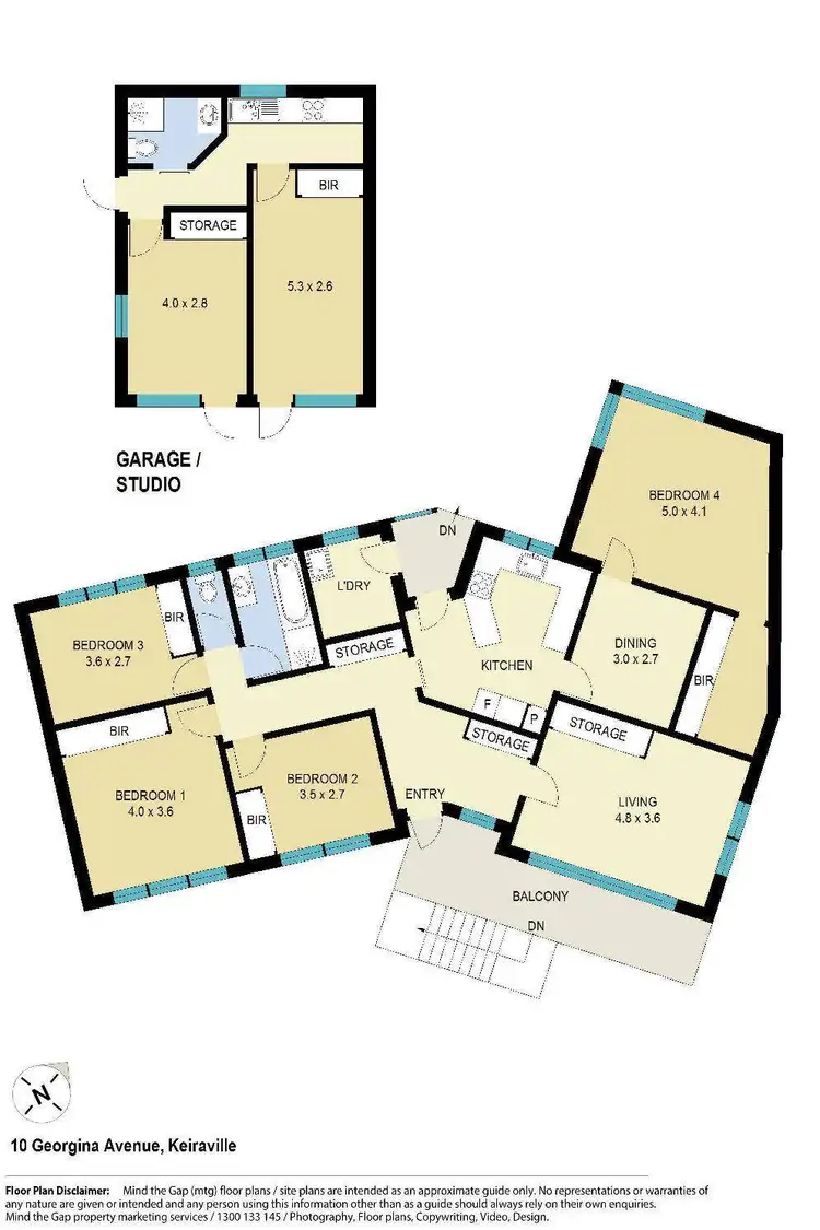Floorplan of Homely house listing, 10 Georgina Avenue, Keiraville NSW 2500