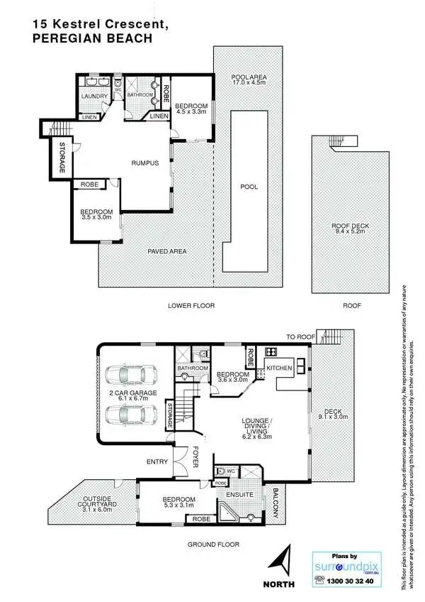 Floorplan of Homely house listing, 15 Kestrel Crescent, Peregian Beach QLD 4573
