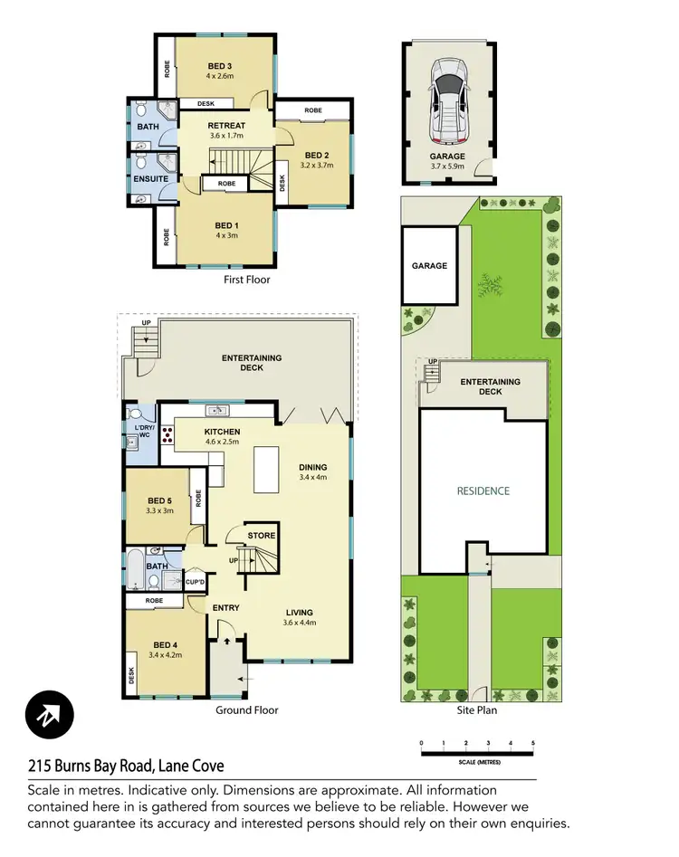 Floorplan of Homely house listing, 215 Burns Bay Road, Lane Cove NSW 2066