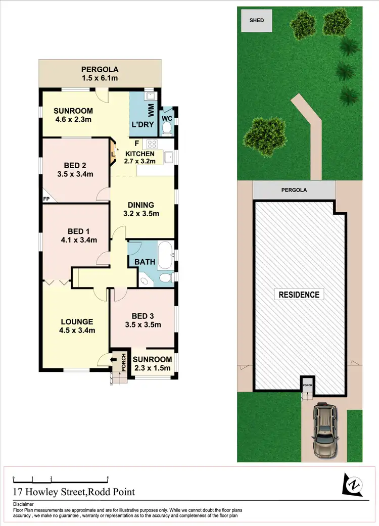 Floorplan of Homely house listing, 17 Howley Street, Rodd Point NSW 2046