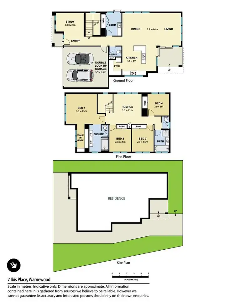 Floorplan of Homely house listing, 7 Ibis Place (off Lorikeet Grove), Warriewood NSW 2102