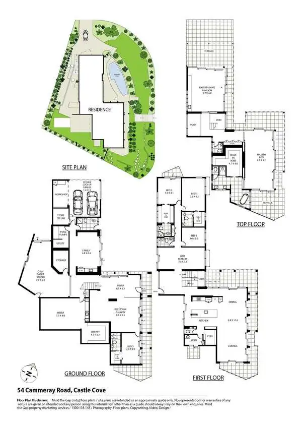 Floorplan of Homely house listing, 54 Cammaray Road, Castle Cove NSW 2069