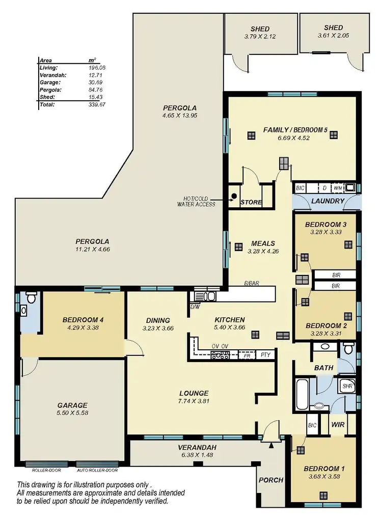 Floorplan of Homely house listing, 8 Hawaii Court, West Lakes SA 5021