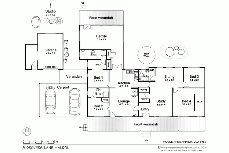 Floorplan of Homely house listing, 8 Drovers Track, Maldon VIC 3463