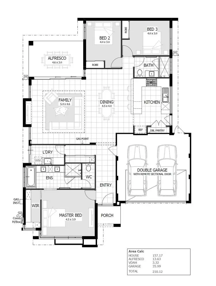 Floorplan of Homely house listing, 202A Flamborough Street, Doubleview WA 6018