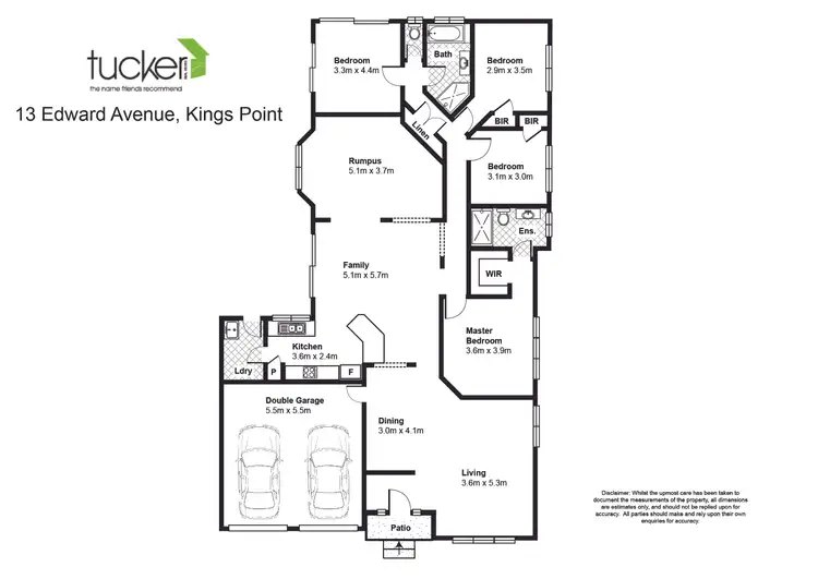 Floorplan of Homely house listing, 13 Edward Avenue, Kings Point NSW 2539